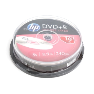 HP DL DVD+R 8.5GB 8X CAKE 10