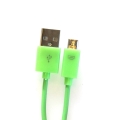 OMEGA BAJA PVC MICRO USB TO USB & DATA POLY CABLE 1M GREEN [44341]