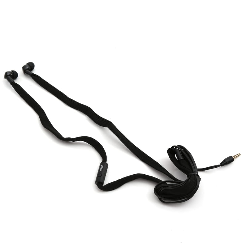 FREESTYLE SHOELACE EARPHONES + MIC FH2112 BLACK [42776]