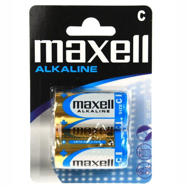 MAXELL BATTERY ALKALINE LR14  / C BLISTER*2  774417.04.EU