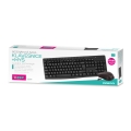 KEYBOARD CZ + MOUSE OMEGA OKM071B M-MEDIA W-LESS SET 2.4GHZ BLACK [44440]