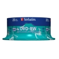 VERBATIM DVD-RW 4,7GB 4X CAKE*25  43639