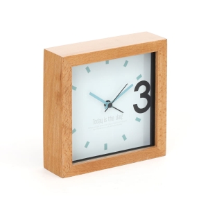 PLATINET ZEGAR/ALARM CLOCK WOODEN APRIL