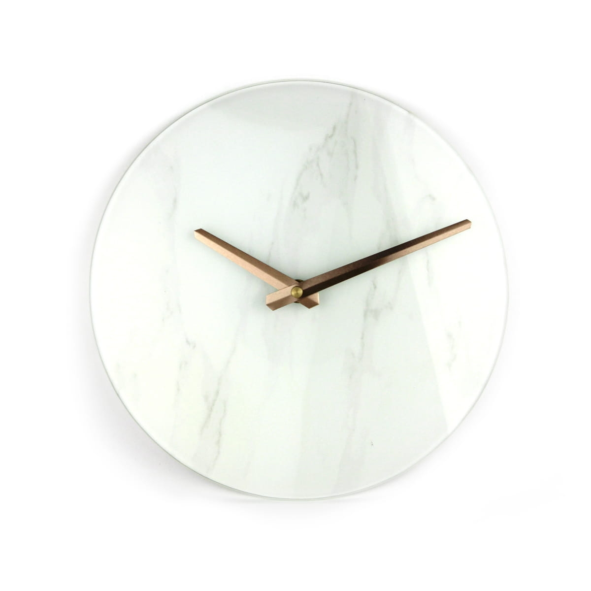 PLATINET WALL CLOCK MARBLE GLASS [44871]