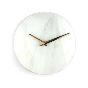 PLATINET WALL CLOCK MARBLE GLASS