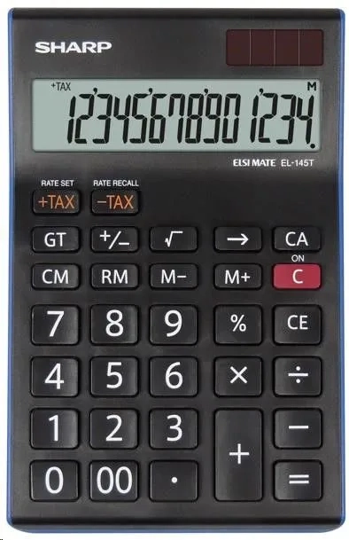 SHARP CALCULATOR DESKTOP BOX EL145TBL