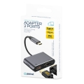 PLATINET MULTIMEDIA ADAPTER Type-C to HDMI 4K 30Hz VGA PORT [45224]