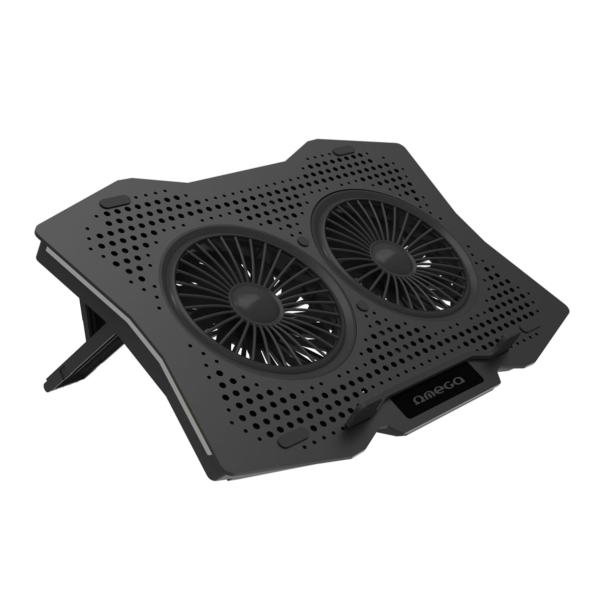 OMEGA LAPTOP COOLER PAD 2 FANS BLACK [45425]