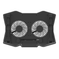 OMEGA LAPTOP COOLER PAD 2 FANS BLACK [45425]