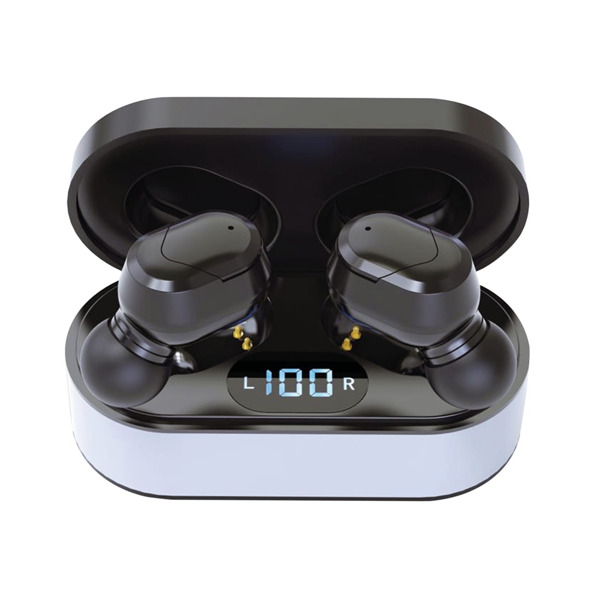 PLATINET BLUETOOTH V5.0 EARPHONES SPORT + CHARGING STATION PM1050 VIBE BLACK