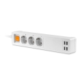 PLATINET SMART POWER STRIP GERMAN TYPE 16A 4xUSB-A/5A TUYA APP