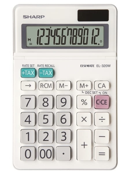 SHARP CALCULATOR DESKTOP BOX EL320W