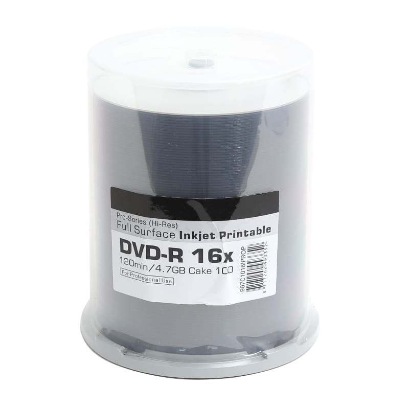 TRAXDATA DVD-R 4,7GB 16X PRO HI-RES WHITE INK-PRINT CAKE*100 907C1016IPROP