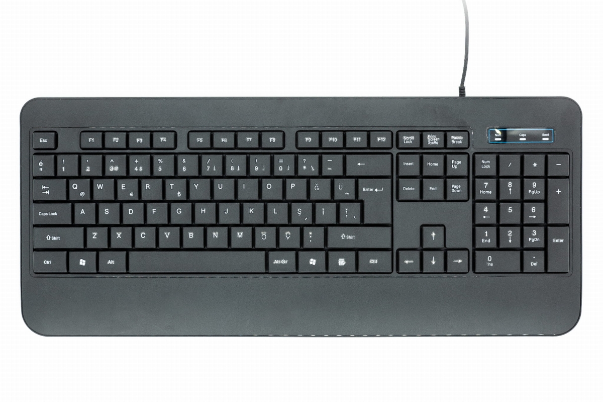 PLATINET KEYBOARD K110 US BLACK [45656]