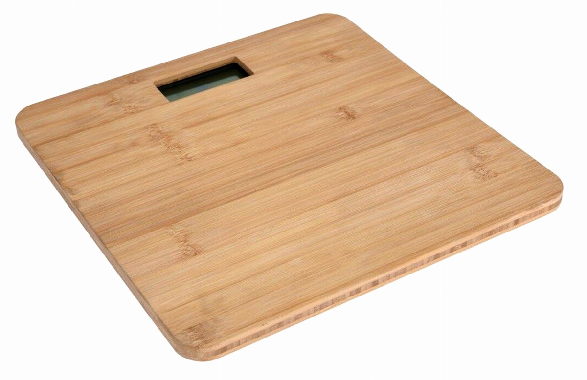 OMEGA BODY SCALE BAMBOO LCD DISPLAY 180 KG CAPACITY [45503]