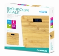 OMEGA BODY SCALE BAMBOO LCD DISPLAY 180 KG CAPACITY [45503]