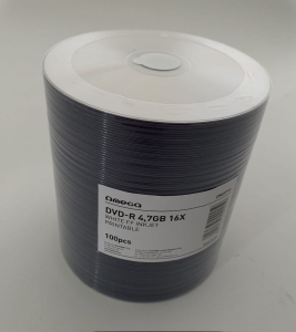 OMEGA DVD-R 4,7GB 16X FF WHITE INKJET PRINTABLE SP*100 44245