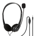FREESTYLE HEADPHONES WITH MIC AND VOLUME CONTROL 1 X 3.5 MM JACK BLACK