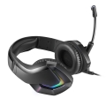 VARR GAMING RGB HEADSET MIC VH8050 3,5 ; USB  50mm BLACK [45561]