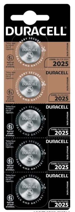 DURACELL BATTERY LITHIUM DL2025  BL*5