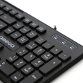 KEYBOARD US OMEGA OK-07 WIRED BLACK