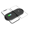 PLATINET WIRELESS CHARGER DUO 2x10W TYPE-C BLACK
