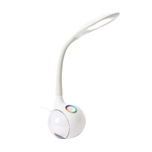 PLATINET DESK LAMP 7W + NIGHT LIGHT WHITE [43130]