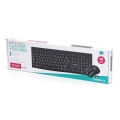 KEYBOARD US + MOUSE OMEGA OKM071B M-MEDIA W-LESS SET 2.4GHZ BLACK [43743]