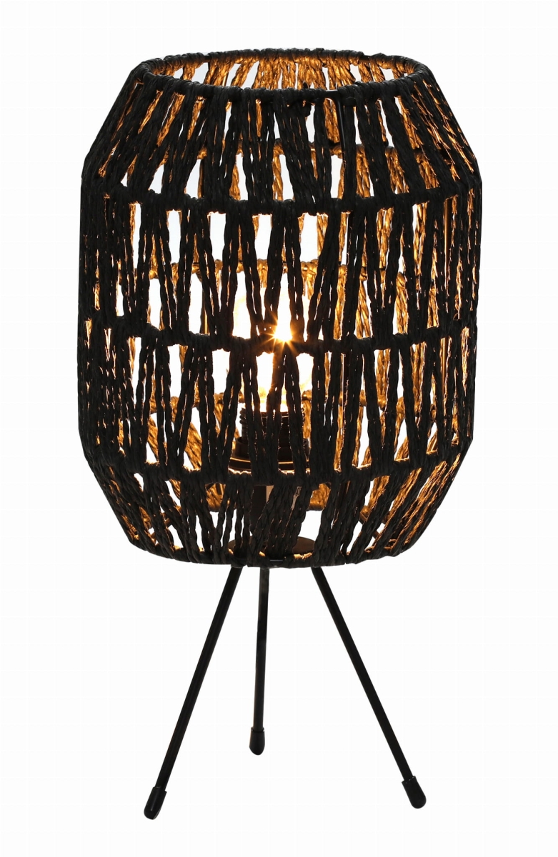 PLATINET TABLE RATTAN LAMP LAMPA RATTANOWA DARK BROWN CAPRI [45752]
