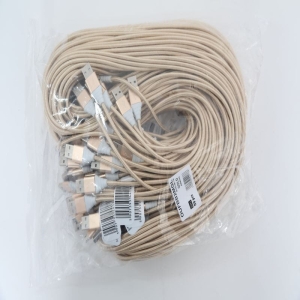 OMEGA FABRIC BRAIDED MICRO USB 1,5A 118 COPPER POLY 2M GOLD [44176]