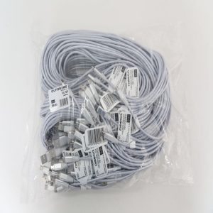 OMEGA FABRIC BRAIDED MICRO USB 1,5A 118 COPPER POLY 2M SILVER [44175]