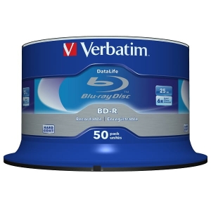 VERBATIM BD-R BLU-RAY 25GB 6X CAKE*50  43838