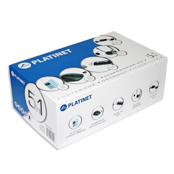 PLATINET ZESTAW PREZENTOWY 5-IN-1 (mysz bezp., płyn do czyszczenia, pendrive 4GB, słuchawki, czytnik kart SDHC)