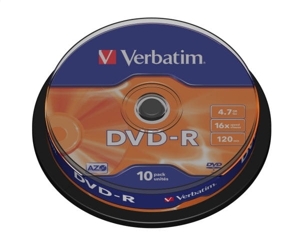 VERBATIM DVD-R 4,7GB 16X CAKE*10  43523