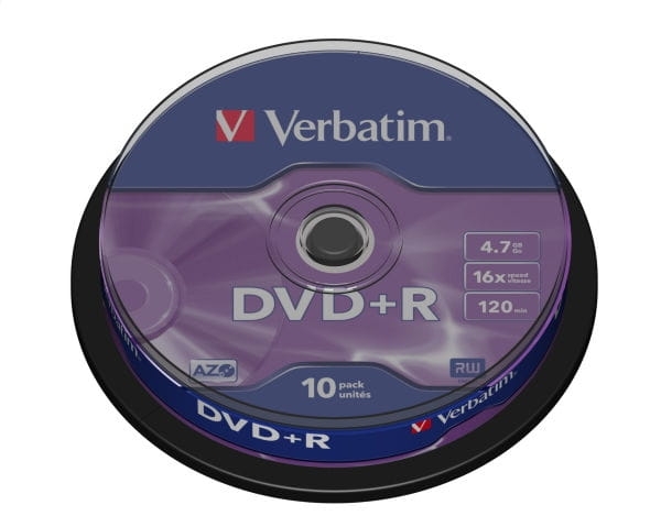 VERBATIM DVD+R 4,7GB 16X CAKE*10  43498
