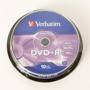 VERBATIM DVD+R 4,7GB 16X DATALIFE CAKE*10  43829