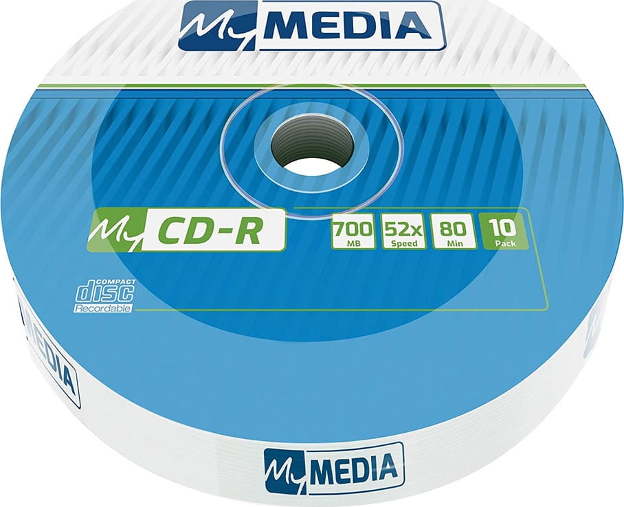 MyMEDIA by Verbatim CDR 700MB 52X 10PK Wrap  69204