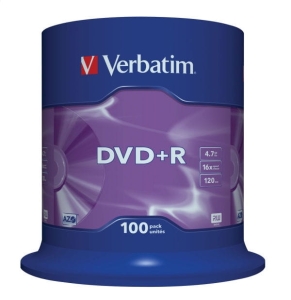 VERBATIM DVD+R 4,7GB 16X CAKE*100  43551