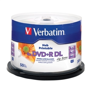 VERBATIM DVD+R 8,5GB 8X DOUBLE LAYER PRINTABLE CAKE*50 97693