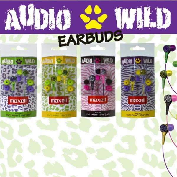 MAXELL SŁUCHAWKI/EARPHONES AUDIO WILD BUDS PURPLE-YELLOW 303602.00.CN