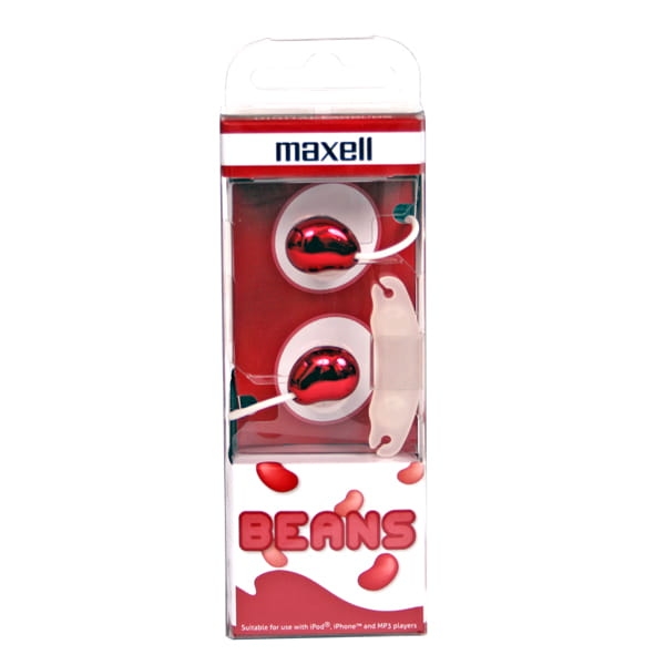 MAXELL SŁUCHAWKI/EARPHONES BEANS RED 303518.00.CN
