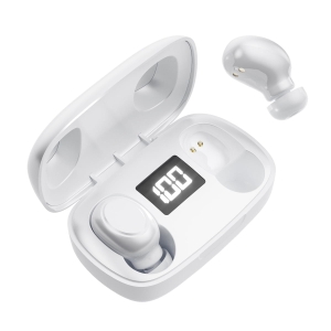 PLATINET BLUETOOTH V5.0 HEADPHONES + CHARGING STATION PM1020 MIST WHITE [45823]