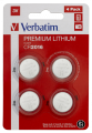 Verbatim  Batteries LITIHIUM CR2016  blister x4 49531