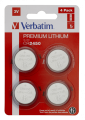 VERBATIM BATERIE LITHIUM CR2450 BLISTER*4  49535