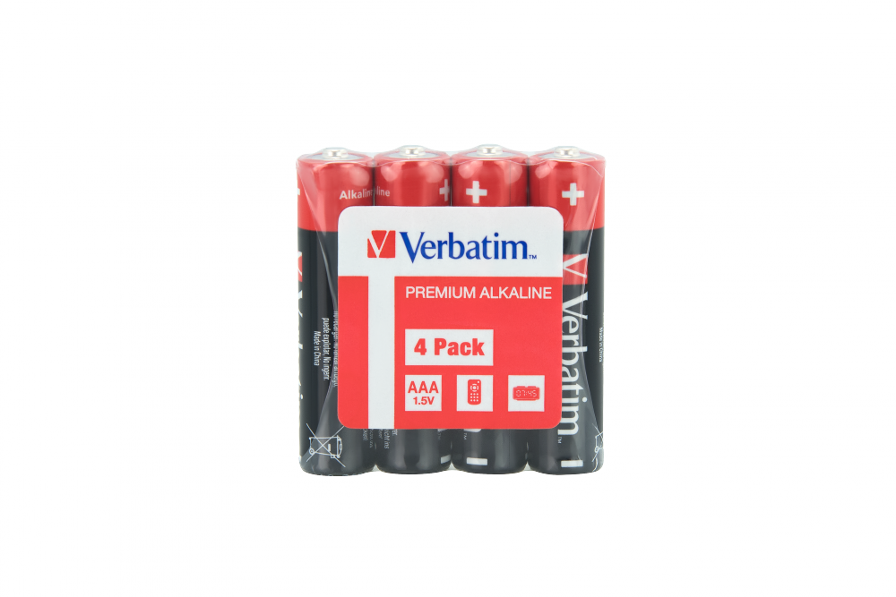 Verbatim  Batteries LR03 shrink x4 49500
