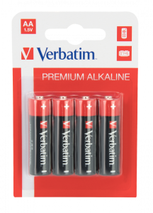 VERBATIM BATTERIES ALKALINE LR06/AA 1,5V BLISTER*4 PCS 49921