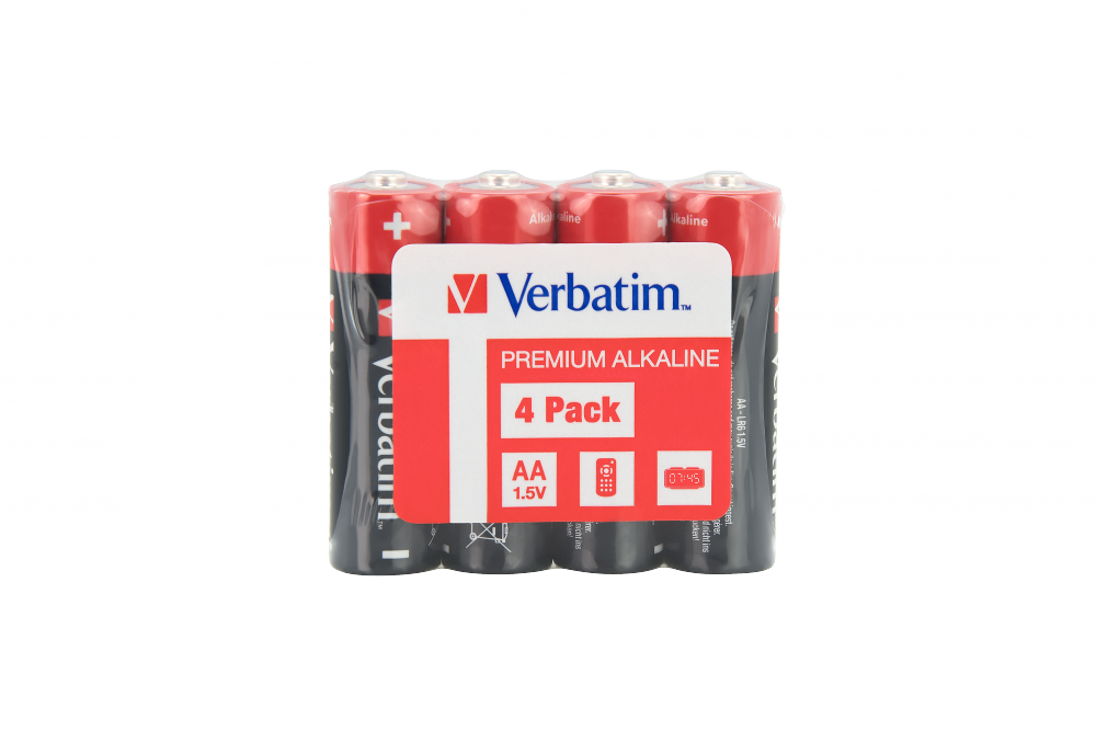Verbatim  Batteries LR06 shrink x4 49501