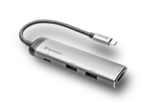 VERBATIM MULTIMEDIA ADAPTER Type-C to 2xUSB HDMI  49140