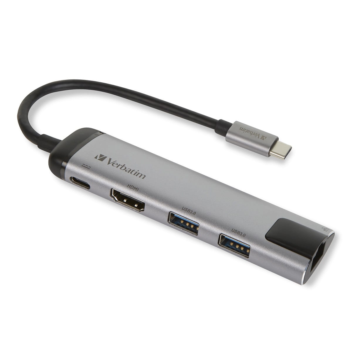 VERBATIM MULTIMEDIA ADAPTER Type-C to 2xUSB HDMI RJ45 49141