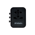 VERBATIM POWER TRAVEL ADAPTOR UTA-02 100-250V USB  PD20W + QC18W 49544